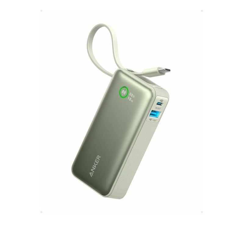 Anker-Nano-Acumulator-Extern-10000-mAh-30W-Cablu-USB-C-Verde