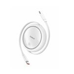 Baseus-Free2Draw-Mini-Cablu-Retractabil-USB-C-100W-1m-Alb