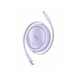Baseus-Free2Draw-Mini-Cablu-Retractabil-USB-C-100W-1m-Violet