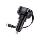 Baseus Enjoyment Pro Incarcator Auto Cablu Retractabil USB-C 60W Cluster Black