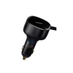 BaseusEnjoymentIncarcatorAutoCabluRetractabilUSBC2in133WNegru