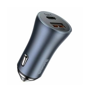 Baseus Golden Contactor Pro Dual Incarcator Auto QC 40W Gri