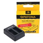 Patona-Incarcator-USB-Dual-pentru-GoPro-Hero-9-Hero-10-Hero-11-cu-cablu-Micro-USB-inclus-