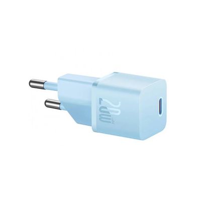 Baseus GaN5 Mini Incarcator Retea Fast Charge USB-C 20W Albastru