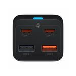BaseusGaN3ProIncarcatorReteaFastCharge65WEUNegruCabluUSBC100W1mNegru