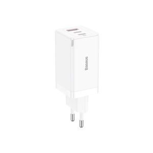 Baseus GaN5 Pro Incarcator Retea Fast Charge 65W + Cablu USB-C 100W 1m Alb