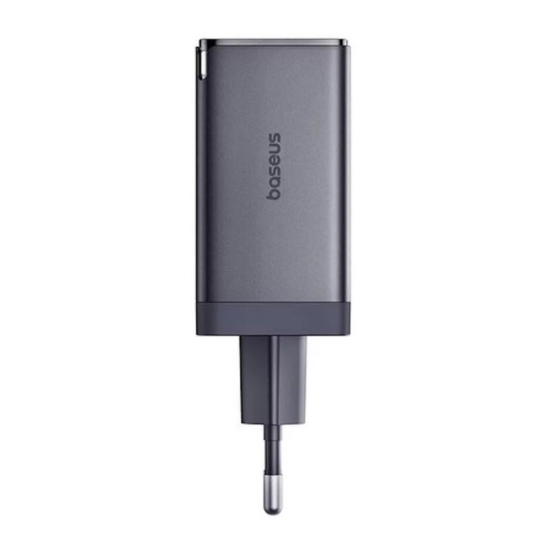 Baseus-GaN5-Ultra-Fast--Incarcator-Retea-Charge-2xUSB-C--2xUSB-A-65W-Gri---Cablu-USB-C-100W-1m-2