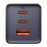 BaseusGaN5UltraFastIncarcatorReteaCharge2xUSBC2xUSBA65WGriCabluUSBC100W1m