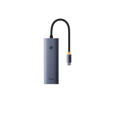 Baseus UltraJoy Series 4 Hub Porturi USB-C USB RJ45 Gri