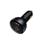 BaseusQualcommQC5MultiPortFastChargeIncarcatorAutoCCU160WGriCabluUSBC100W1m