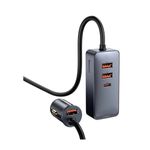 BaseusShareTogetherIncarcatorAutoPPSMultiPortFastCharge120W3U1CGri
