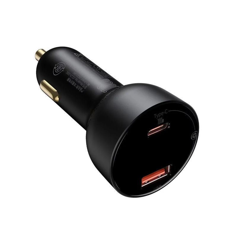 Baseus-Superme-Digital-Display-PPS-Incarcator-Auto-Dual-QC-Negru