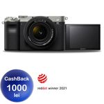 Sony Alpha A7C Aparat Foto Mirrorless Full Frame 4K Video 24.2MP Kit cu Obiectiv FE 28-60mm F4-5.6 Silver