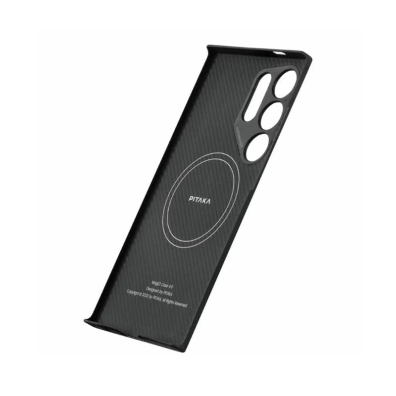 Pitaka-Mag-EZ-Case-4-Husa-Galaxy-S24-Ultra-Twill-Negru-Gri.3