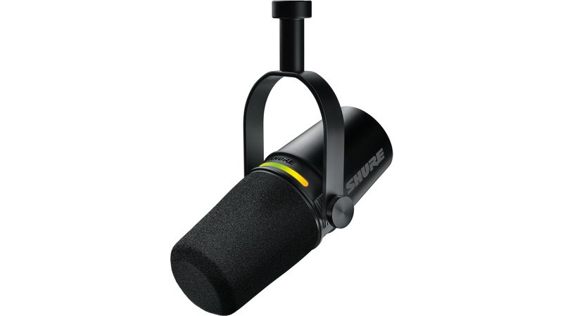 Shure MV7+ Microfon Podcast XLR USB-C LED Tactil - F64.ro