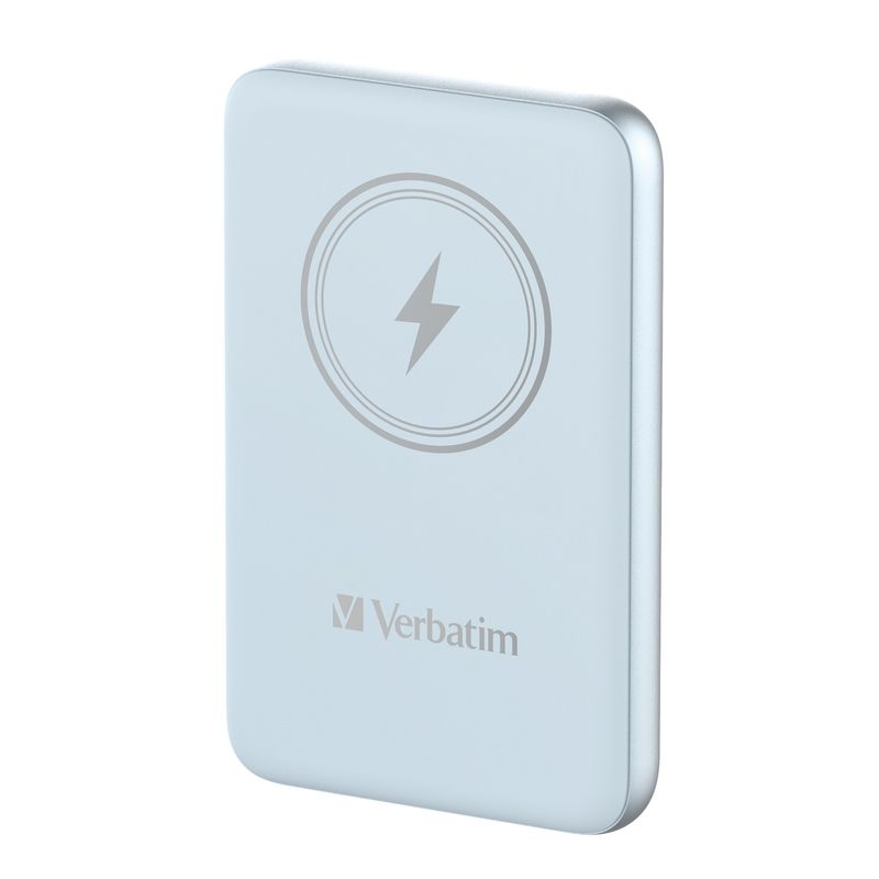 Verbatim-MCP-10BE-Acumulator-Extern-10000mAh-Magnetic-Wireless-Albastru