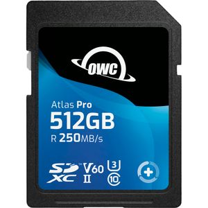 OWC Atlas Pro Card de Memorie SDXC UHS-II V60 512 GB