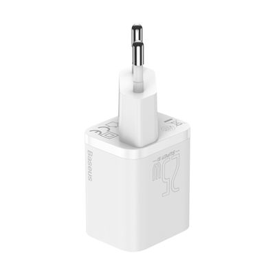 Baseus Incarcator Retea  Super Si QC 1C 25W Alb