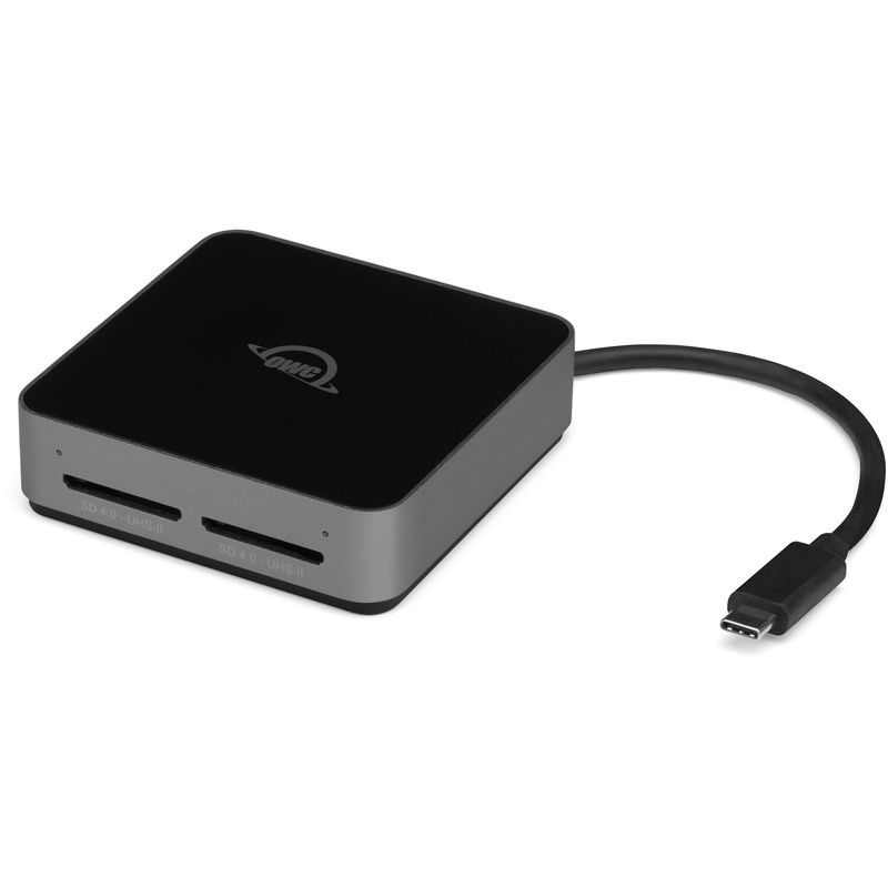 OWC-Atlas-Cititor-de-Carduri-USB-C-cu-2-Sloturi-pentru-Carduri-SDXC-UHS-II