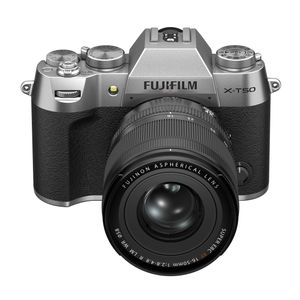 Fujifilm X-T50 Aparat Foto Mirrorless Kit cu Obiectiv 16-50mm f/2.8-4.8 Argintiu