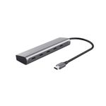 Trust-Halyx-Hub-5-Porturi-4xUSB-C-USB-PD-3.0-100W-Gri
