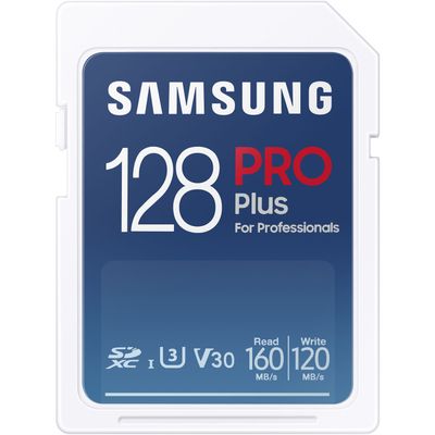 Samsung PRO Plus Card de Memorie SDXC 128GB UHS-I U3 Alb