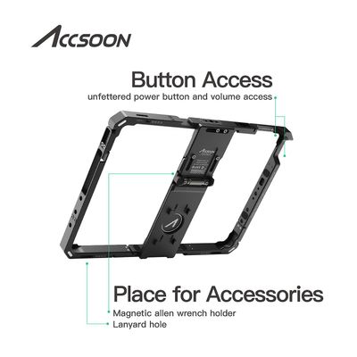 Accsoon Cage CEPC-04 iPad PowerCage Pro II Alimentare NP-F.Gen PRO 3-6 12.9"