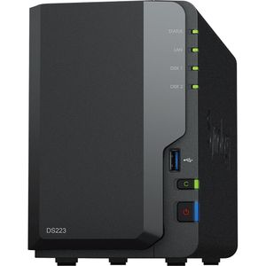 Synology DiskStation DS223 NAS Realtek RTD1619B 1.7GHz 2-Bay 2GB DDR4