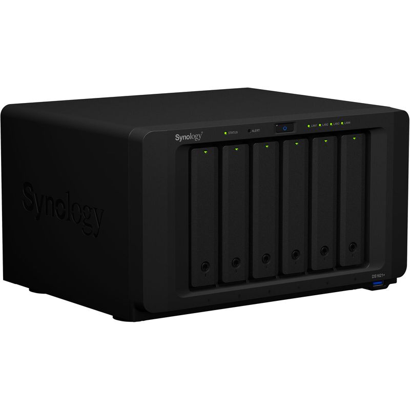 Synology-DiskStation-DS1621--NAS-AMD-Ryzen-V1500B-2.2GHz-6-Bay-4GB-DDR4