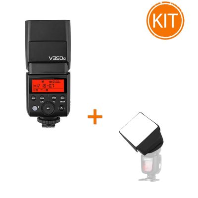 Kit Godox V350C - Blit pentru Canon + Softbox  SB1010 pentru blitz-uri