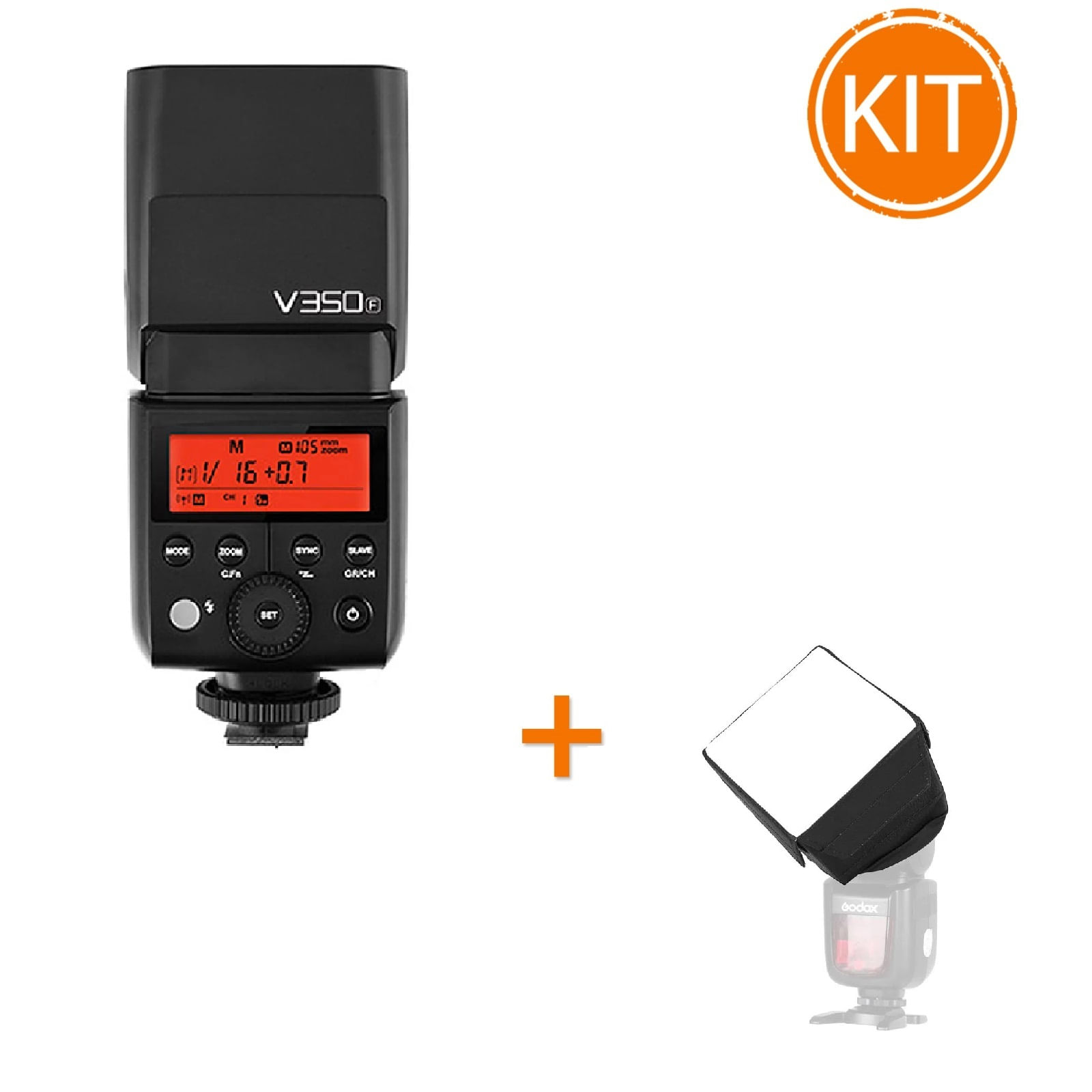fujifilm instax mini 8 Kit Godox V350F - Blit pentru Fujifilm + Softbox  SB1010 pentru blitz-uri