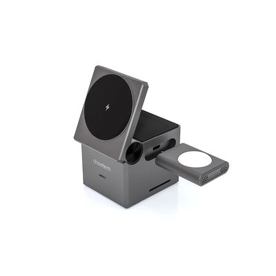 Choetech Incarcator Wireless Magnetic 4in1 15W Negru