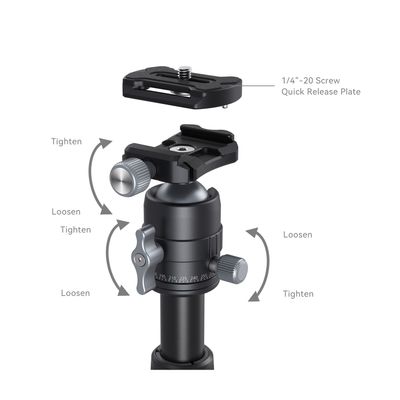 SmallRig 4289 VT-20 Minitrepied Aluminiu 52cm 6kg