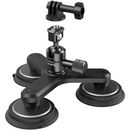 SmallRig 4468 Kit 3 Ventuze Magnetice cu Cap bila si Suport Camera de Actiune