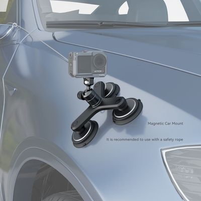 SmallRig 4468 Kit 3 Ventuze Magnetice cu Cap bila si Suport Camera de Actiune