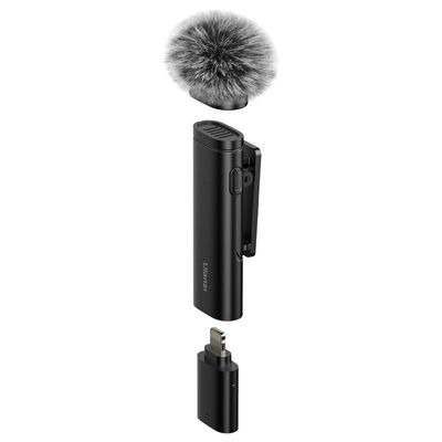 Ulanzi WM-10 Microfon Wireless cu Clema pentru Smartphone/Tableta Lightning