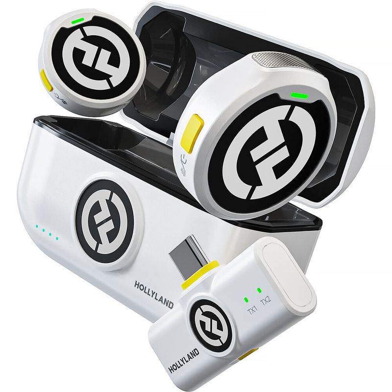 Hollyland-Lark-M2-USB-C-Duo-Sistem-Microfon-Wireless-Compact-Ivory-White