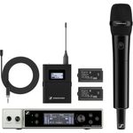 SennheiserEWDXMKE2835SSETSistemComboDigitalWirelessDualChannelcuLavalieraOmnisiMicrofonHandheld