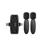 UlanziV63in1PlugPlaySistemWirelesscuMicrofonLavalierapentruiPhoneAndroidTabletaCamera