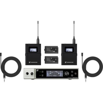 Sennheiser EW-DX MKE 2 SET Sistem Digital Wireless Dual-Channel cu 2 x Lavaliere Omnidirectionale