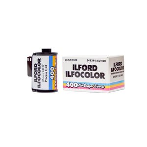 Ilford ILFOCOLOR 400 Film Color 35mm cu Aspect Vintage 24 Expuneri