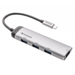 Verbatim-Multiport-Hub-USB-C-Cablu-15cm-4-x-USB-A-3.2-Gen-1