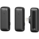 UlanziJ12SistemWirelesscuMicrofonLavalieraiOS2TX1RX2885Negru