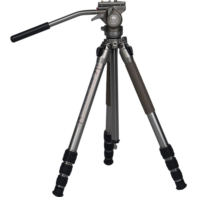 Sirui-GT04-GT5-Pilot-Series-Kit-Trepied-Aluminiu-cu-Cap-Video-Gri