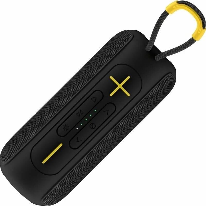 Niceboy Boxa portabila Raze Supersonic XL, Wireless, 24W, Bluetooth 5.0, Microfon, incarcare USB-C, negru/galben