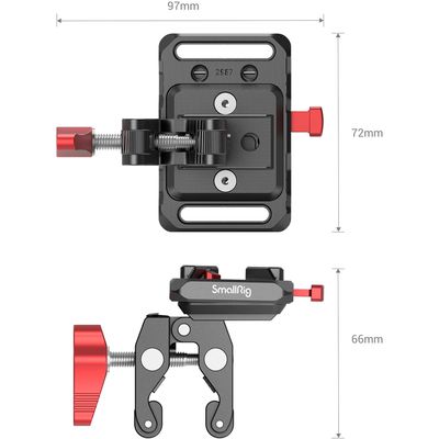 Smallrig 2989 Placuta Adaptoare Mini V-mount cu Clema de Prindere