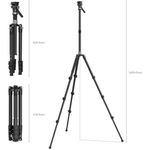 SmallRig4221KitTrepiedVideoCarbondeCalatorie160cm