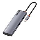 Tellur Hub USB-C 1xPD 3.0 100W 1xHDMI 4K 3xUSB 3.0 Aluminiu Gri