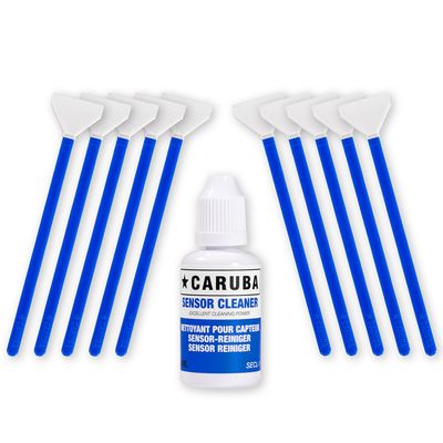 Caruba Kit de curatare Full Frame 10 Spatule de 24mm si Solutie Curatare 30ml