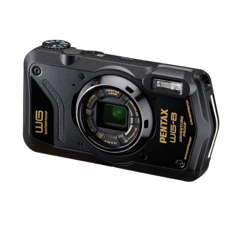 Pentax-WG-8-Aparat-Foto-Compact-20mpx-5x-Zoom-Optic-Subacvatic-Rezistent-la-Socuri-Negru